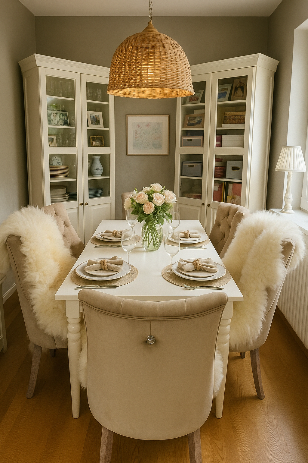 Premium Schaffell Lammfell – Creme